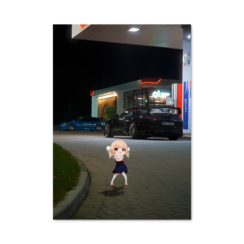 Poster Route des Souvenirs – affiche Toyota